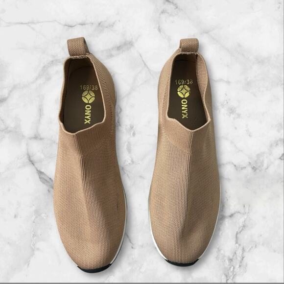 Onyx Women’s Beige Knit Slip-On Sneakers Size 38 (US 7.5) – NWOT - Picture 5 of 13